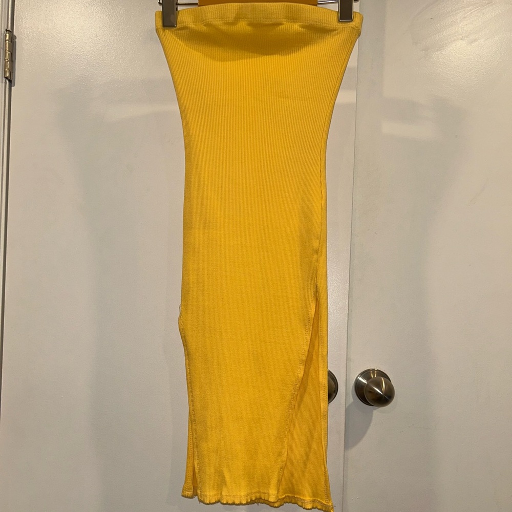 Vibrant Yellow Tube Dress